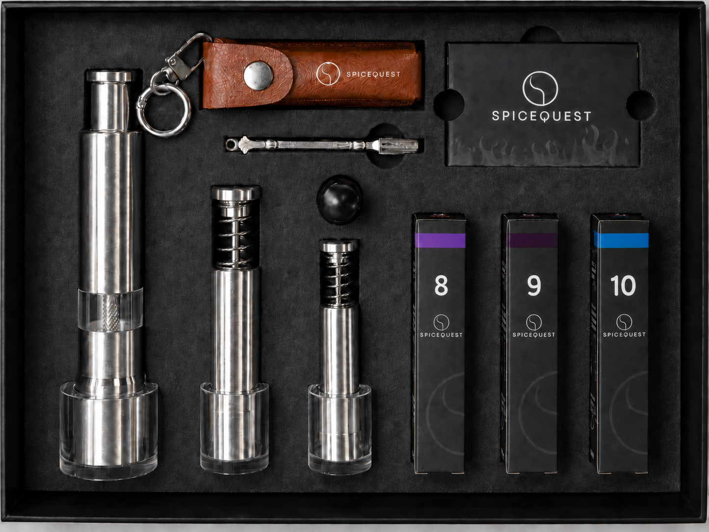 Matchbook Kit (3-Grinders + 3-Pepper Refills)