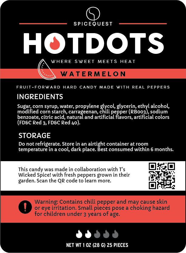 HotDots - Watermelon (mild) - 25 pcs