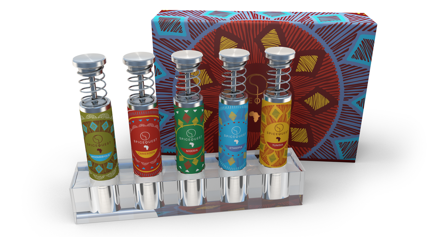 African Spice Kit (5 Grinders + 5 African Spices)