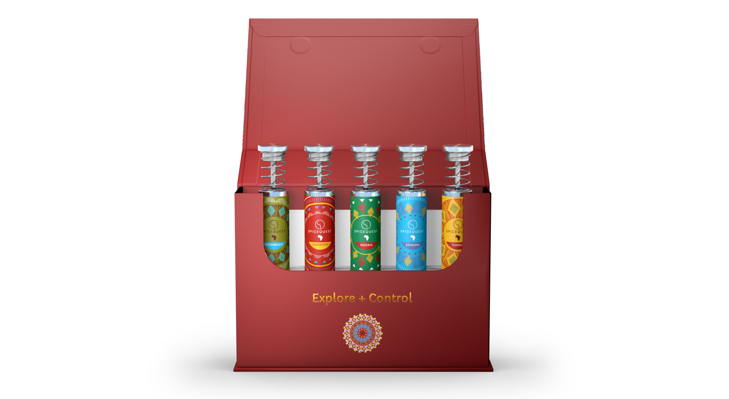 African Spice Kit (5 Grinders + 5 African Spices)
