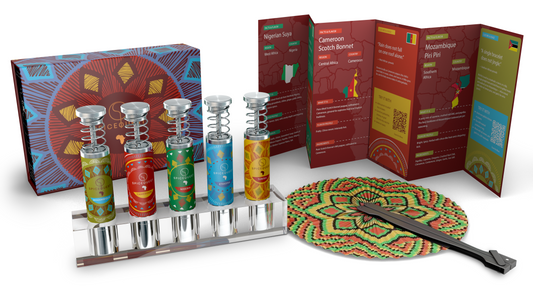 African Spice Kit (5 Grinders + 5 African Spices)