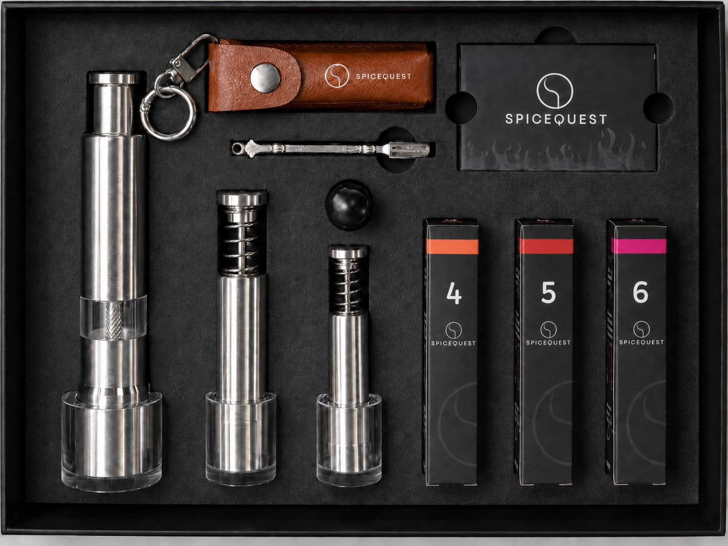 Matchbook Kit (3-Grinders + 3-Pepper Refills)