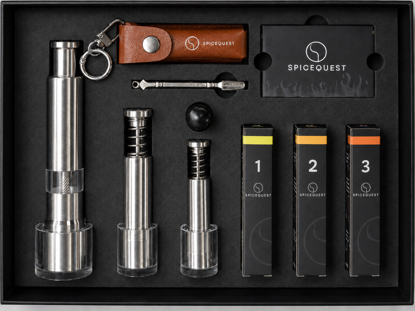Matchbook Kit (3-Grinders + 3-Pepper Refills)