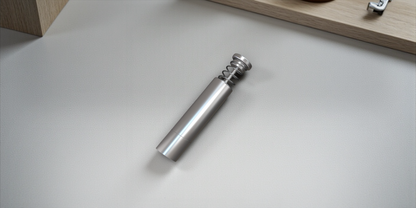 SpiceQuest Polished Steel Push-Button Grinder (Refillable)