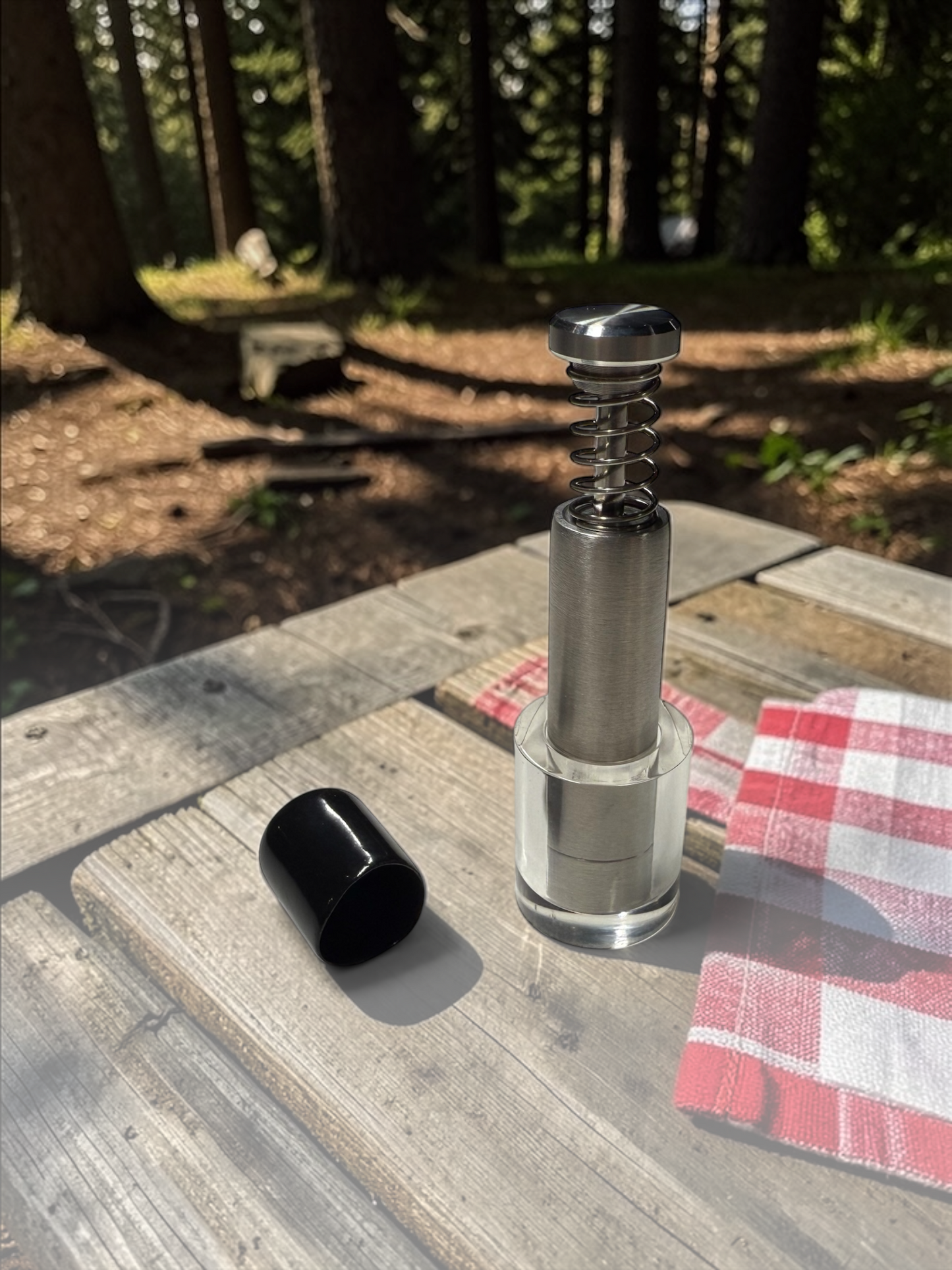 SpiceQuest "Mini" Travel Push-Button Grinder (Refillable)